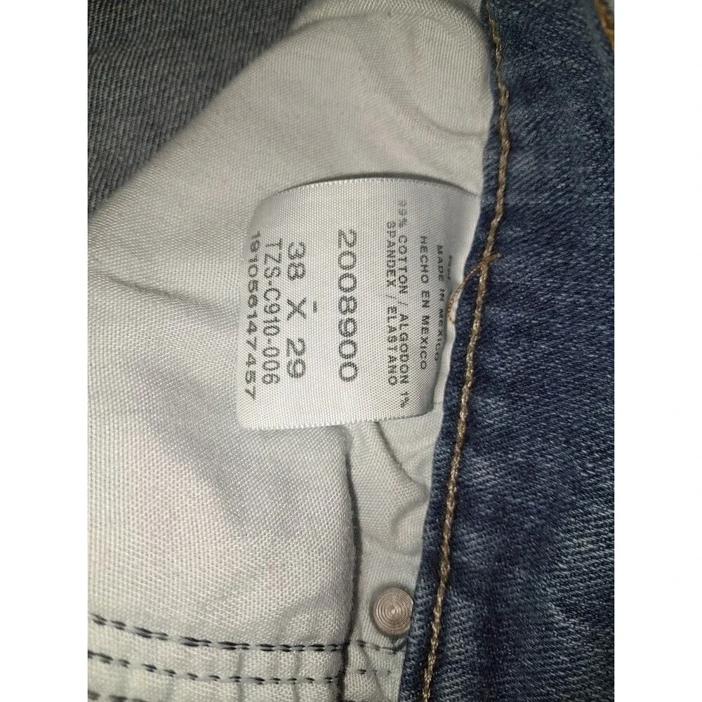 Lee Relaxed Fit Jeans Mens 36x29 Blue Medium Wash Straight Leg 100% Cotton